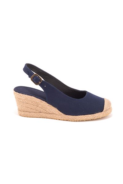 Star Tombis Real Handmade Back Strap Open Heel Straw Toe Linen Espadrille Wedge Heel Handmade