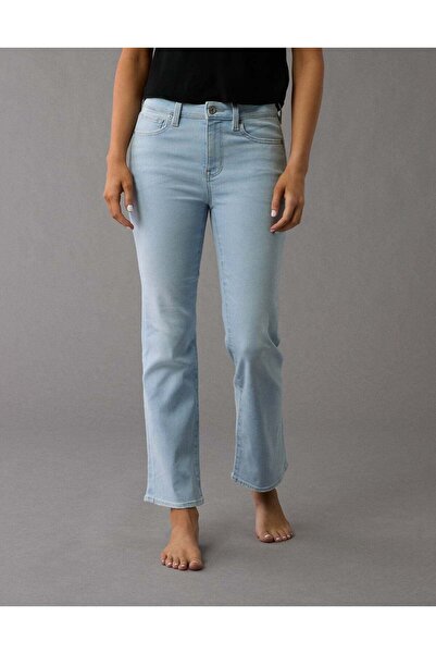 AMERICAN EAGLE بنطال جينز قصير بخصر عالٍ من AE Next Level