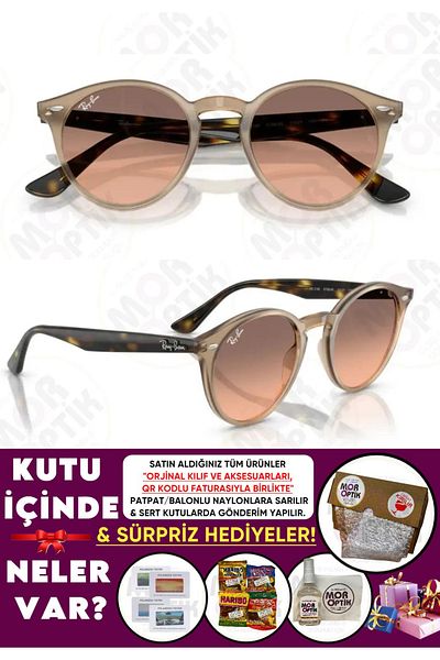 Ray-Ban Purple Optical Rb2180 - Number 49 Classic Round Bone Model, New Colors