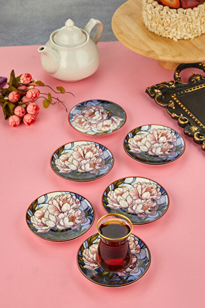 EMBazaar 6 Pieces Alvina Tea Plate Coasters