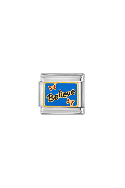 Bluw Jewelry Belive Believe سحر إيطالي مكتوب