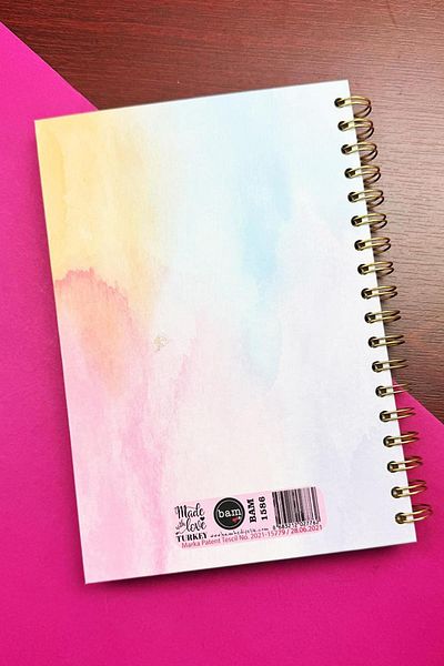 Patladı Gitti Σχεδιασμένο Weekly Planner Talking Agenda Αδεδυτό σημειωματάριο με αυτοκόλλητο σπιράλ