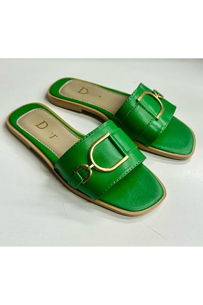 Tradinyom Casual Plain Leather Slippers – Stylish and Modernmodernsuitable for Home and Guests