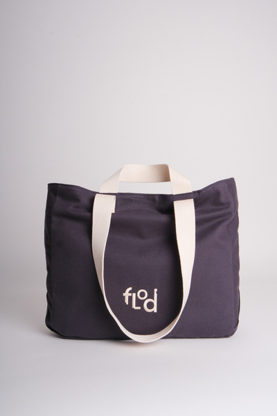 Flod Tote Omuz Çantası - %100 Pamuk, Hafif