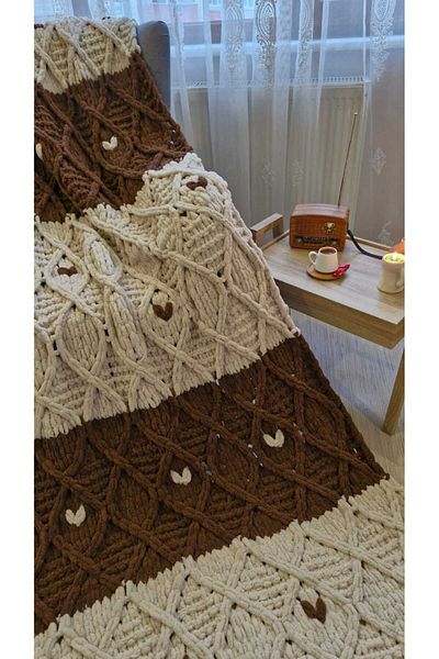 ALPJOY Puffy Single Heart Blanket 140 X 200 cm