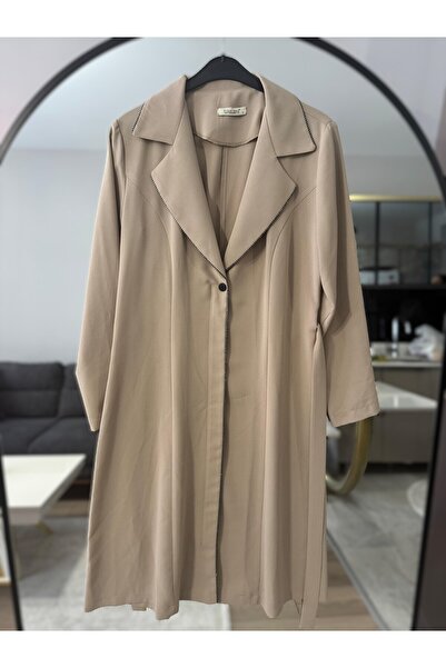 elif çelikay Giy çık kuşaklı biyeli krep kap