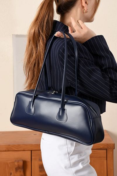 MILANOFOX Geantă baghetă elegantă cu un singur compartiment, cu închidere cu fermoar