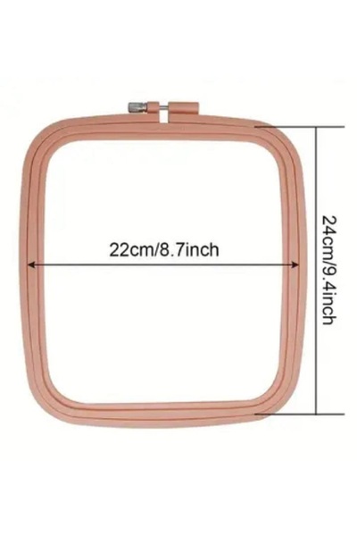 BALIM ÖRGÜ EVİ KARE PLASTİK KASNAK NO:3 19.5 X 22 CM