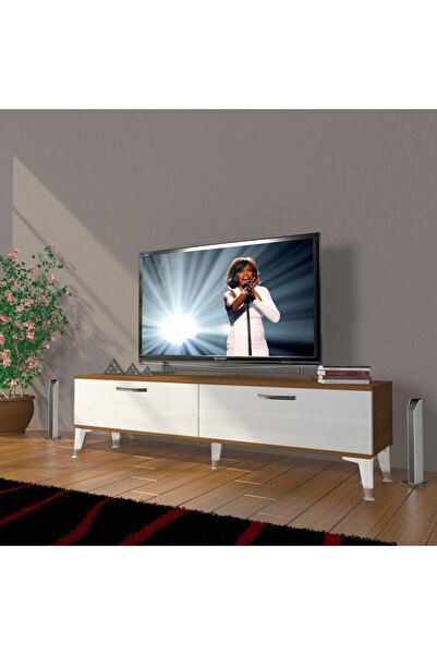 Decoraktiv Eko 140 Mdf Std Silver Tv Ünitesi Tv Sehpası - Ceviz - Beyaz