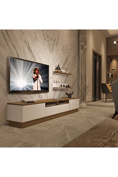 Decoraktiv Trendstyle 220rs Mdf Tv Ünitesi Tv Sehpası - Pera - Beyaz
