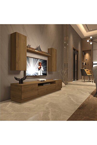 Decoraktiv Trendstyle 5ds Mdf Tv Ünitesi Tv Sehpası - Naturel Pera