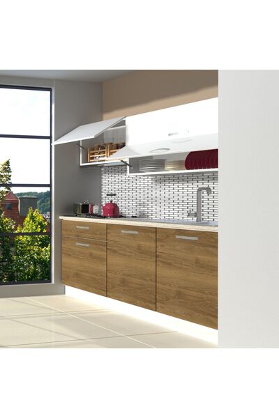 Decoraktiv Style 160 Mdf Hazır Mutfak Dolabı - Pera - Beyaz