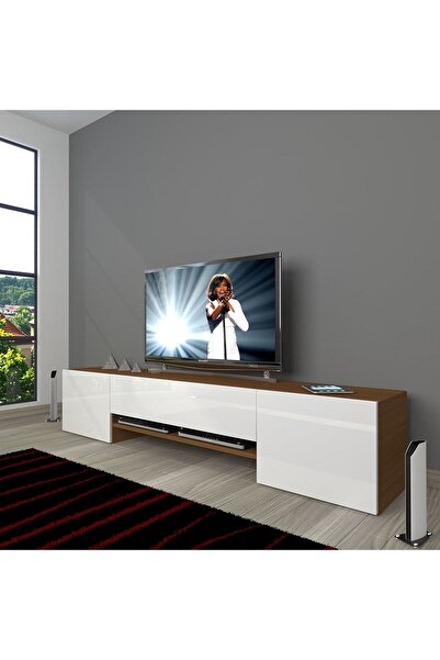 Decoraktiv 1e1 Mdf Tv Ünitesi Tv Sehpası - Ceviz - Beyaz