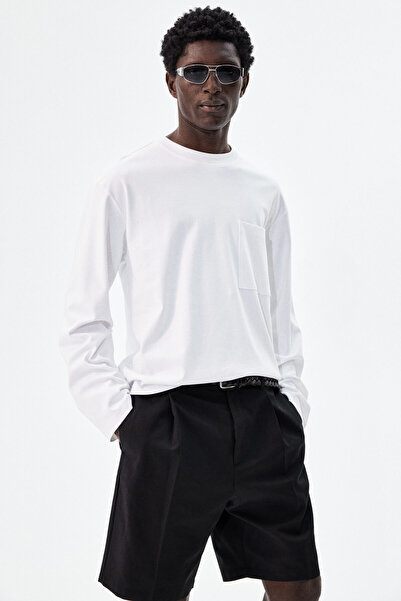 H&M Uzun Kollu Jarse Üst Loose Fit