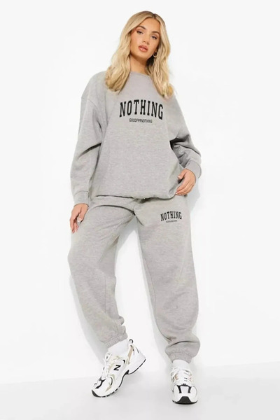 Frisson Tracksuit Set - Printed Set Jogger Sweatshirt
