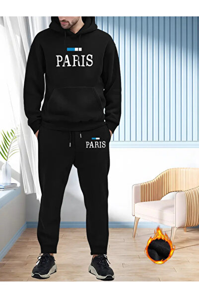 Frisson Σετ αθλητικής φόρμας Paris Printed Oversize - με κουκούλα
