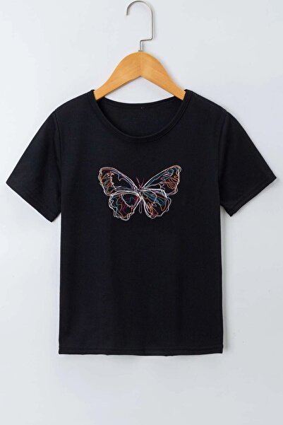 HOFFNUNG Kids Cartoon Face Cotton Tshirt