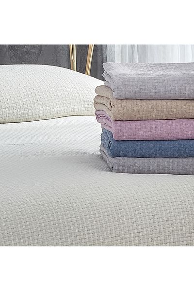 Cottonest 100% Cotton Pique Wheat Pattern Armory Woven 200 X 230 Double Person