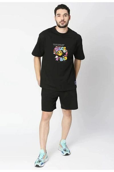 Frisson Drugs Are Bad Printed Shorts and T-Shirt Set