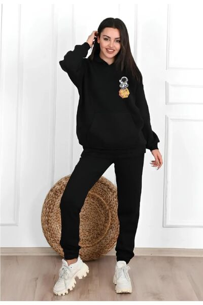 HOFFNUNG FULL SWEA tricou Set de trening ASTRO cu imprimeu cu supradimensiona...