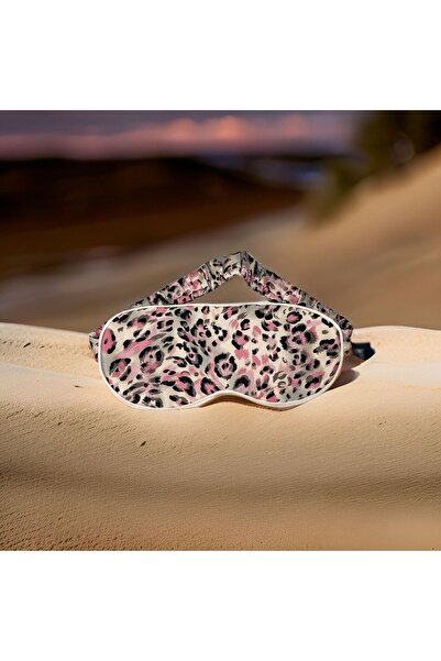 ICON SILK 'Sleep & Glow' Saf İpek Uyku Maskesi Göz Bandı (Pink Leo)