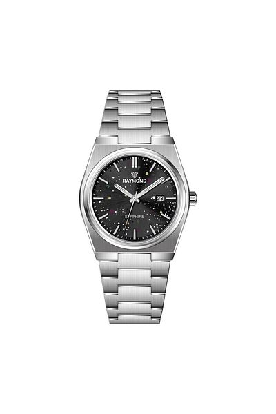 Raymond Rym-280269 Men's Wristwatch - Stainless Steel - 2 Year Warranty