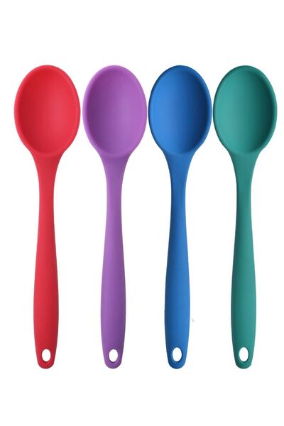 Atlas Mutfak Large Size Fireproof Silicone Silicone Spoon in 4 Colors – Silic...