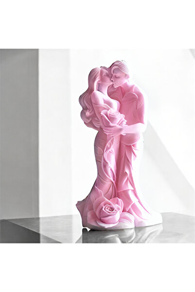 Home Romantik Çift Heykeli & Biblosu 11x5 Cm – Özel Tasarım Aşkın Simgesi - S...