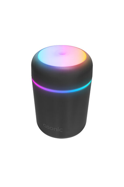 Asonic Hn22 Matte Gri 2W 300Ml Kapasiteli 4 Saat Çalışabilir Rgb Mini Oda Nemlendirici