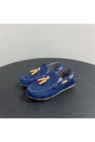 jadeer Pantofi din piele intoarsa pentru baieti Sema Albastru Marin 26-30 SL124