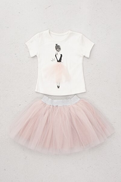META MODA Girl's Dance Tutu Dual Suit