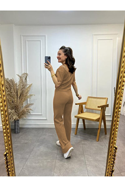 YAKAMEL بدلة نسائية أساسية برباط وخصر مضلع