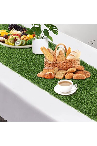 sharpdo 25mm Home Decoration Faux Tablecloth, Faux Grass Tablecloth, Washable