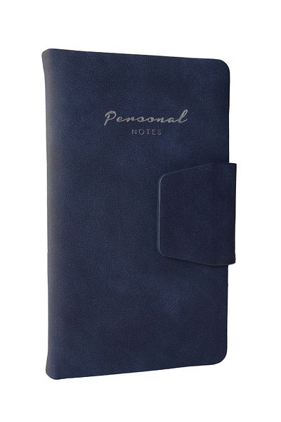 Victoria's Journals 96 ani. 80 gr. Caiet de buzunar cu magnet cu copertă rigidă VJ cu dungi - 9,6x16,6 cm