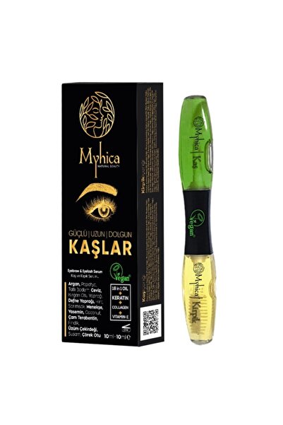 Myhica Eyebrow Eyelash Care Oil with Argan Oil Natural Vitamin E Vegan Collagen Product.eyebrow+eyelash 20ml
