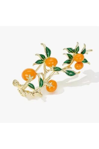 Pelin Aksesuar Mandalina Dalı Broş
