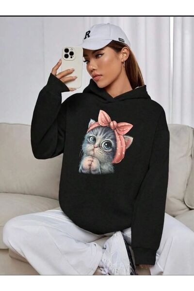 HOFFNUNG Hanorac cu glugă cu imprimeu unisex