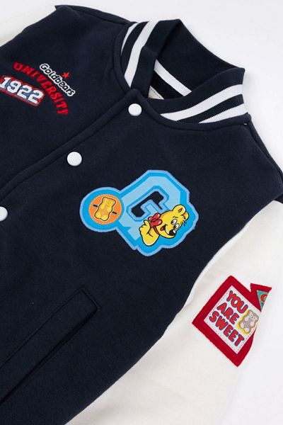 Haribo 4-10 Years Licensed Unisex Children's College Jacket -Navy Blue-