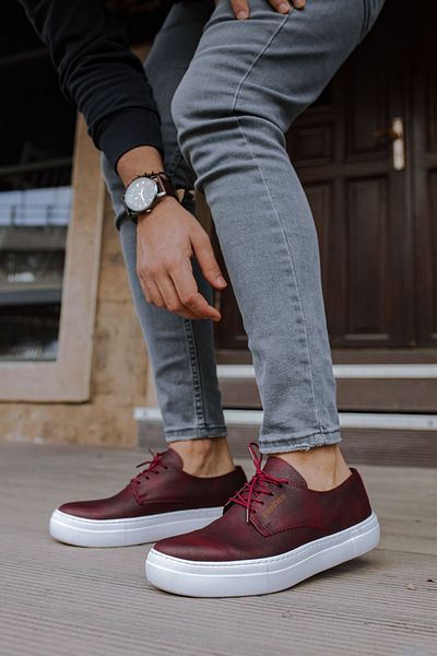 Chekich CH005 CBT Pıttı Men's Shoes CLARET RED