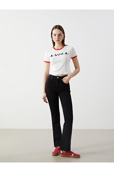 LC Waikiki Ψηλόμεσο γυναικείο τζιν παντελόνι Mars Flare - S56341Z8