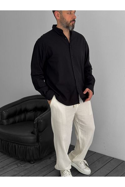 BYBASICMAN Black Fresh Fabric Basic Shirt G-5138/12