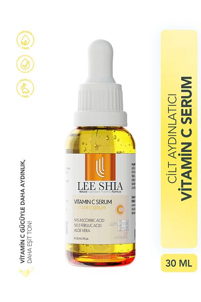 Lee Shia Brightening Vitamin C Serum 30 ml (ASCORBIC ACID 15% FERULIC ACID 0.5% ALOE VERA)