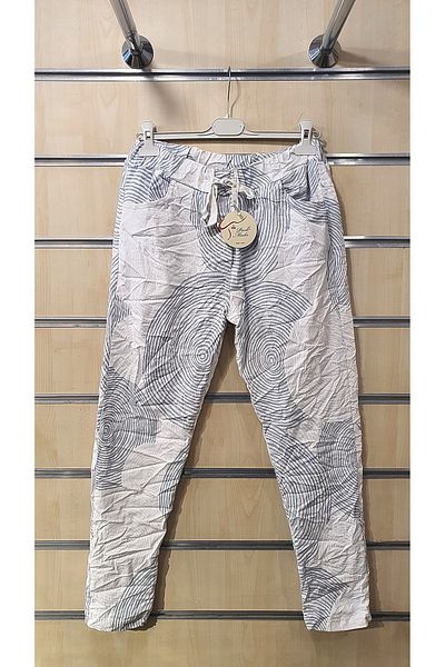 Park Moda Spiral Pattern Italian Pants