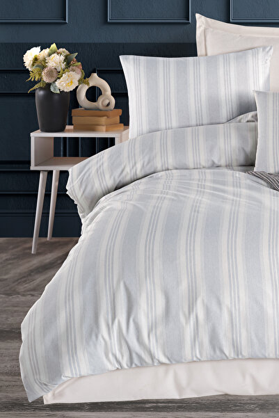 Eponj Home Sport Çizgili Nevresim Takımı Tek Kişilik Soft Line