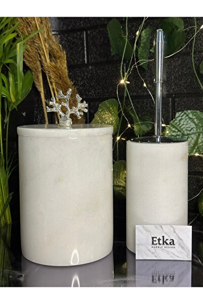 Genel Markalar Beyaz Mermer Gümüş Mercan Banyo Seti 2 Li Banyo Ev Dekorasyon ...