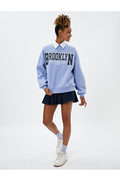 Koton 4Wal10102Ik Дамско спортно облекло Синьо