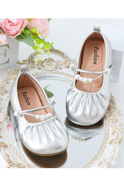 Mark & Mia Mark & Mia Pearl Embellished Party Shoes - Silver