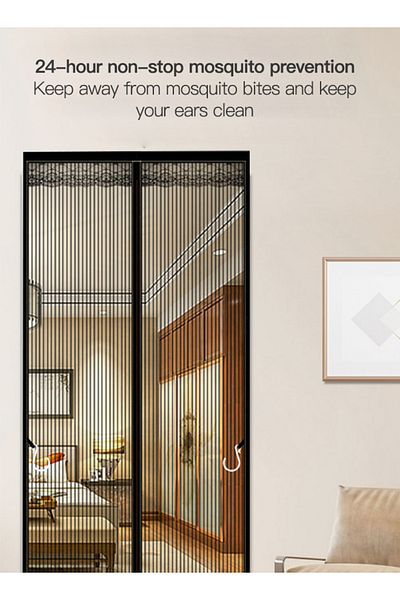 sharpdo Bedroom Non Perforated Mosquito Proof Door Curtain 100*210cm