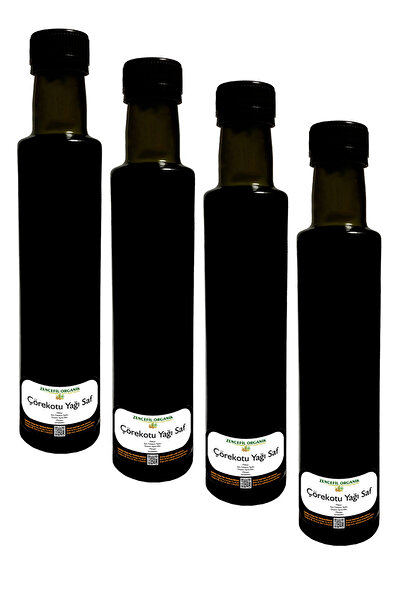 Zencefil Organik Çörekotu Yağı 4 Şişe Soğuk Press Taze Sıkım Saf Çörek Otu Ya...
