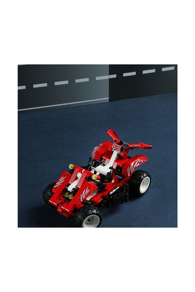 Miniso Racing Car Assembly Kit (Red 250 Pieces) - 11x18 cm